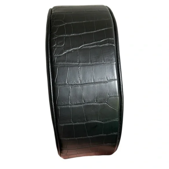 Free People Leather Circle Crossbody Bag Black - Picture 6 of 14